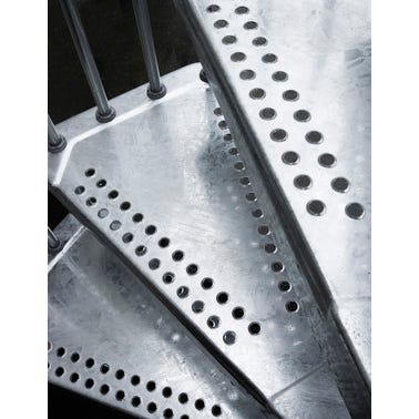 Kit marche supplémentaire pour escalier extérieur Steel Zink Diam.120 cm 0