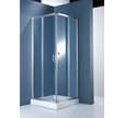 Paroi de douche d'angle coulissante l.90 x H.190 x Ep.0,06 cm X1