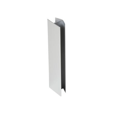 Pack raccords de plinthes de cuisine en PVC décor gris aluminium ép. 16-19 mm / h.15 cm 2