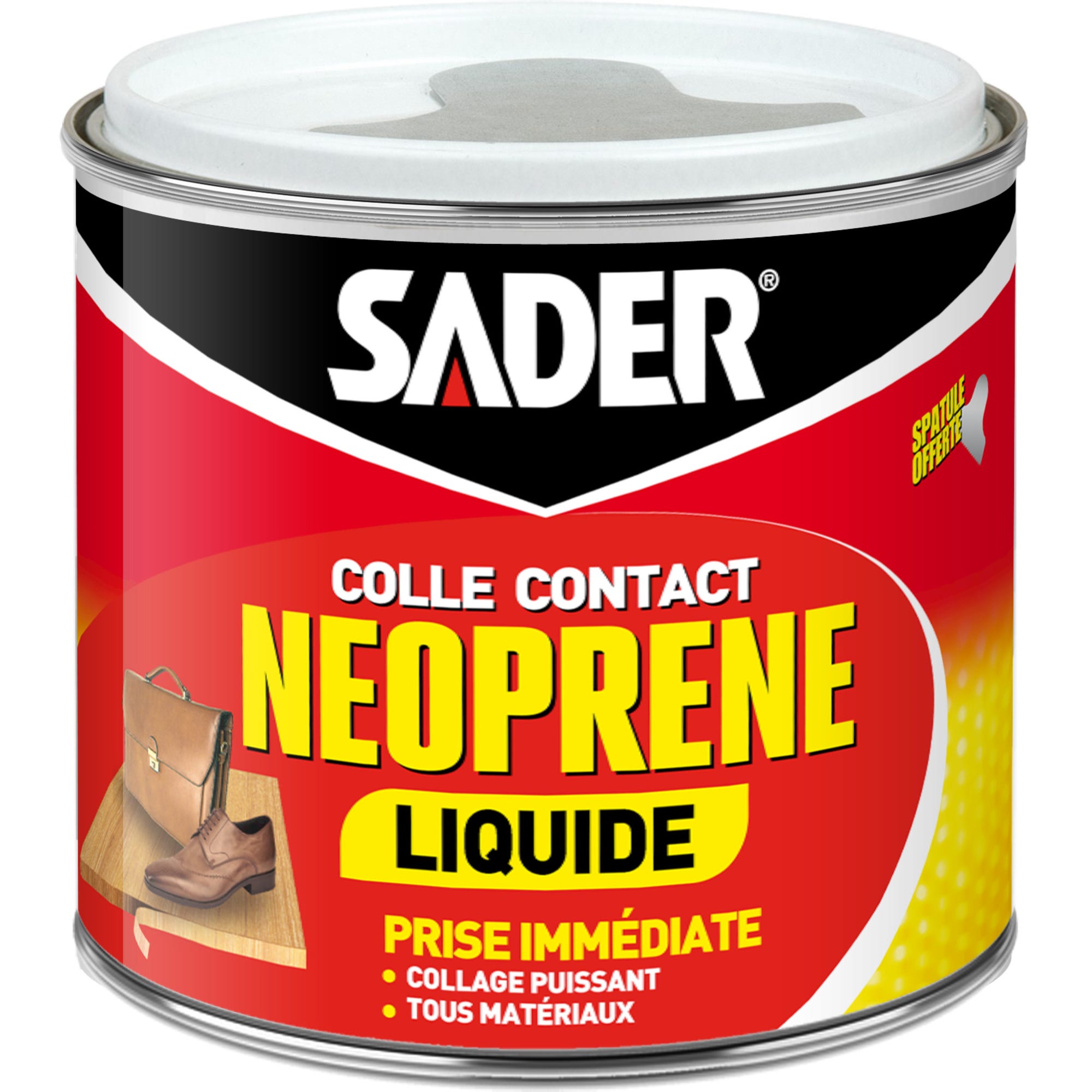 Colle contact néoprène liquide pot 500 ml - SADER 0