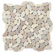 Galets blanc/beige 30 x 30 cm