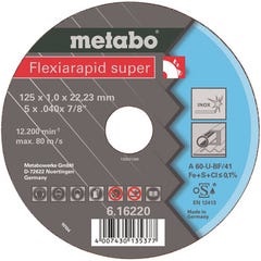 Disque tronçonnage acier inox Diam.180 mm FlexiRapid - METABO  1