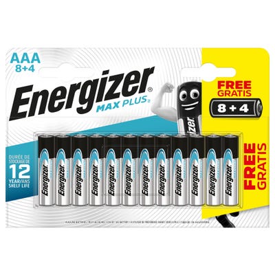 Lot 8+4 piles aaa max + energizer 0