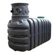 Cuve à enterrer pour récupération d'eaux de pluie de 3500 L équipée d'1 filtre à panier nettoyable