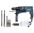 Perforateur MAKITA HR2631FTX4 800W mandrin amovible SDS+ 2,6 joules en coffret + 8 accessoires