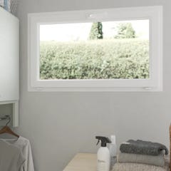 Fenêtre abattant PVC H.60 x l.120 cm oscillo-battant 1 vantail blanc 3