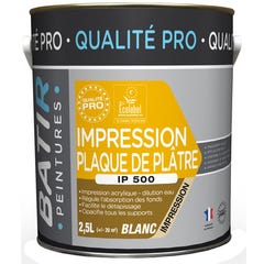 Impression plaque de plâtre 2,5l IP500 - BATIR
