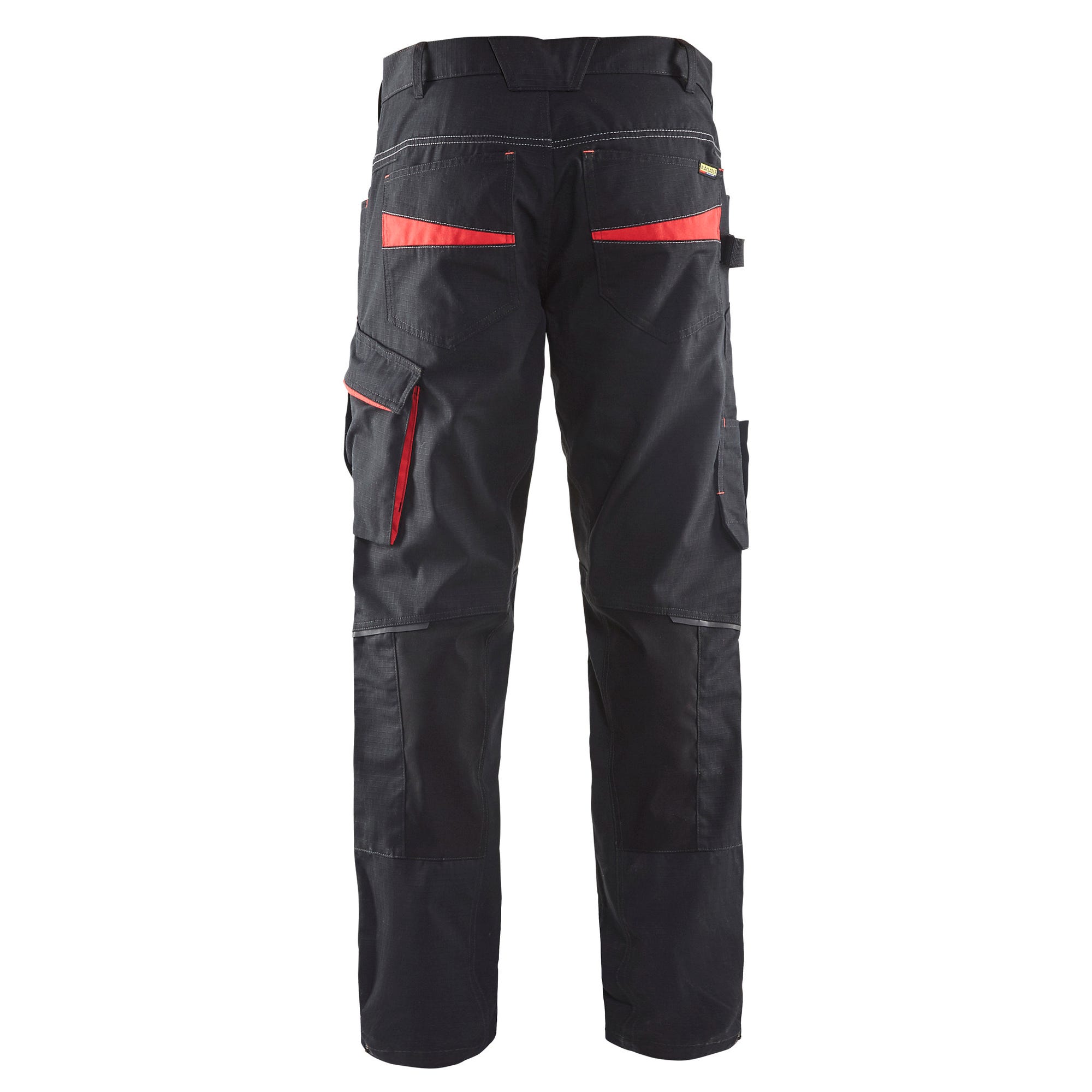 Pantalon de travail stretch Noir/Rouge T.46 1495 - BLAKLADER 1