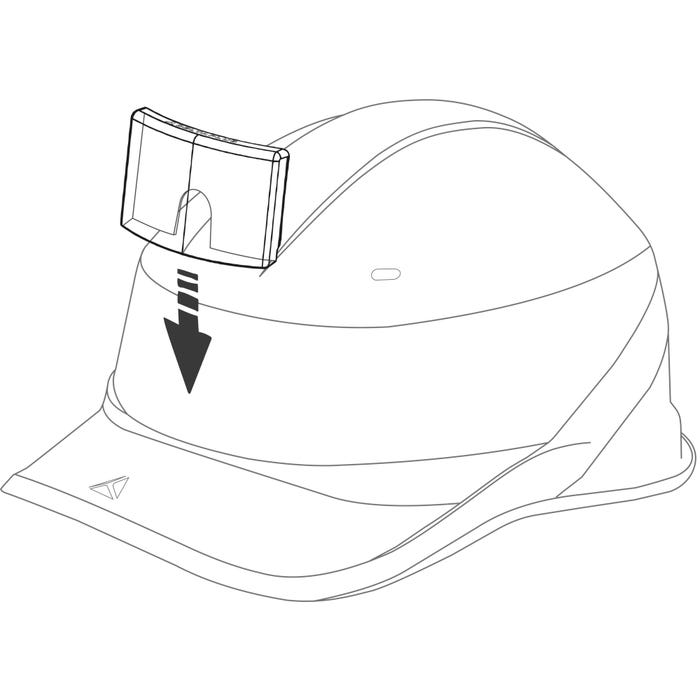 Porte-badge universel casque chantier- DELTA PLUS 1
