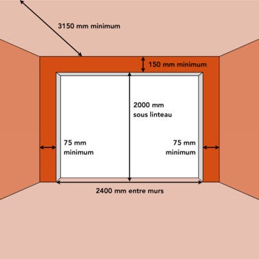 Porte de garage sectionnelle en kit grise motorisée l.240 x H.200 cm x Ep.40 mm 2