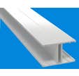 Profil jonction ep 32 mm laque blanc, ep 32 mm, longueur 3m