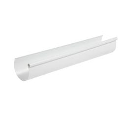 Gouttière demi-ronde PVC blanche Dév.250 mm Long.4 m - GIRPI 1