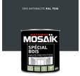 Peinture bois acrylique satin gris anthracite RAL 7016 0,5 L - MOSAÏK