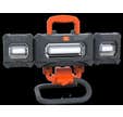 Projecteur 3 têtes série V pliable 45W 4000K 3800 Lm anthracite orange - ARLUX