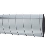 gaine galvanisée - semi rigide - diamètre 125 mm - 3 mètres