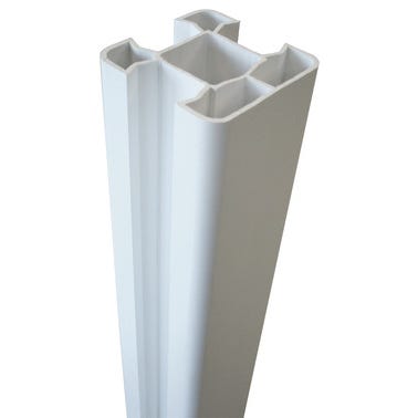 Poteau PVC blanc L.2400 x 80 x 80 mm 9
