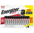 LOT 16 PILES AAA MAX ENERGIZER 12+4