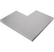 Angle couvertine laqué gris L.500 x l.500 mm