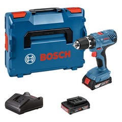 Pack de 2 outils 18V (GSR 18V-28-GBH 18V-21) + 2 batteries 4Ah + chargeur +  coffret L-BOXX - BOSCH - 0615990M0R