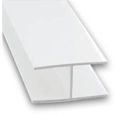 Raccord PVC blanc pour épaisseur 8 mm L.100 cm 0