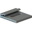 Lot de 100 cales thermiques pour équerre à nervures triangulaires Long.50 mm - LOUINEAU