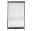 Moustiquaire enroulable en aluminium blanc H.160 x l.160 cm