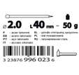 POINTE TETE HOMME LAITONNE 2X40