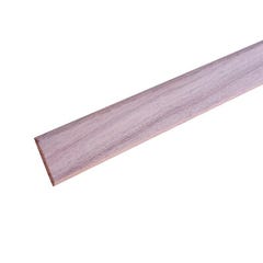 Champlat 2 arrondis en bois rouge exotique 10 x 50 mm Long.2,4 m - SOTRINBOIS 0
