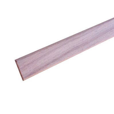 Champlat 2 arrondis en bois rouge exotique 10 x 50 mm Long.2,4 m - SOTRINBOIS 0