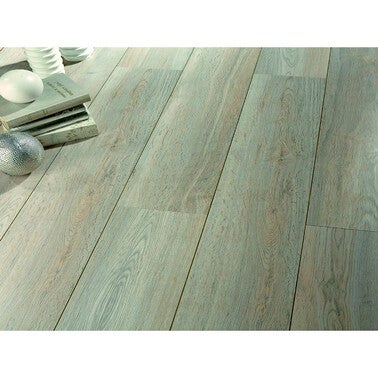 revetement de sol stratifie 8mm decor chene gris colis de 2 22m bricoman