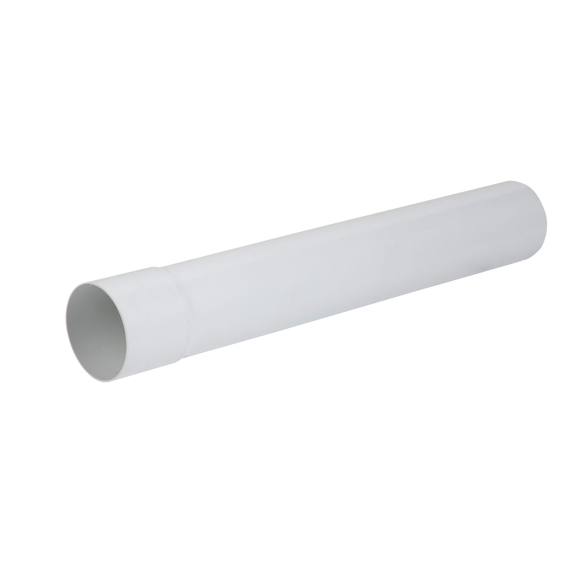 Tuyau de descente PVC blanc Diam.80 mm Long.4 m - GIRPI 0