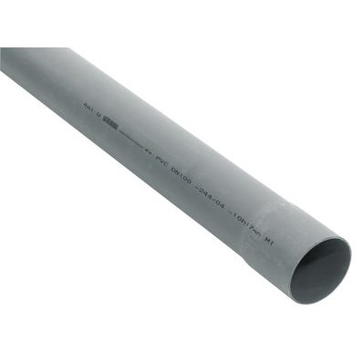 Tube PVC enterrable NFE ME Diam.125 mm Long.4 m 0