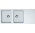 Evier blanc artic 2 bacs Janus