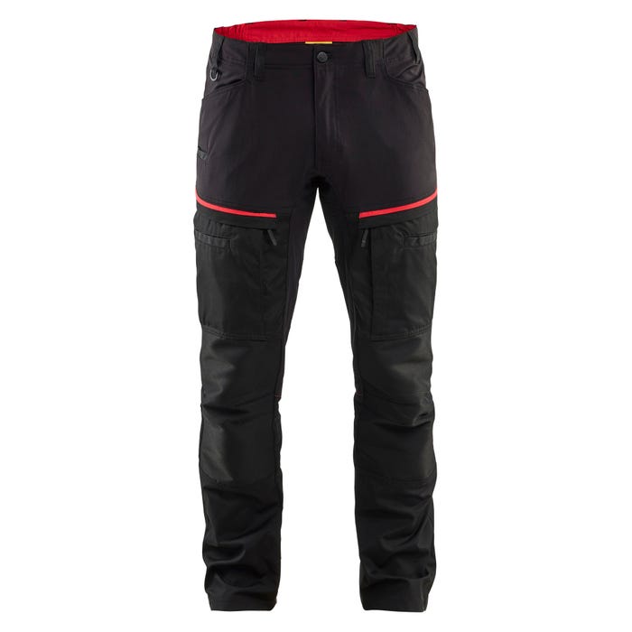 Pantalon de travail Noir/Rouge T.42 1456 - BLAKLADER 0
