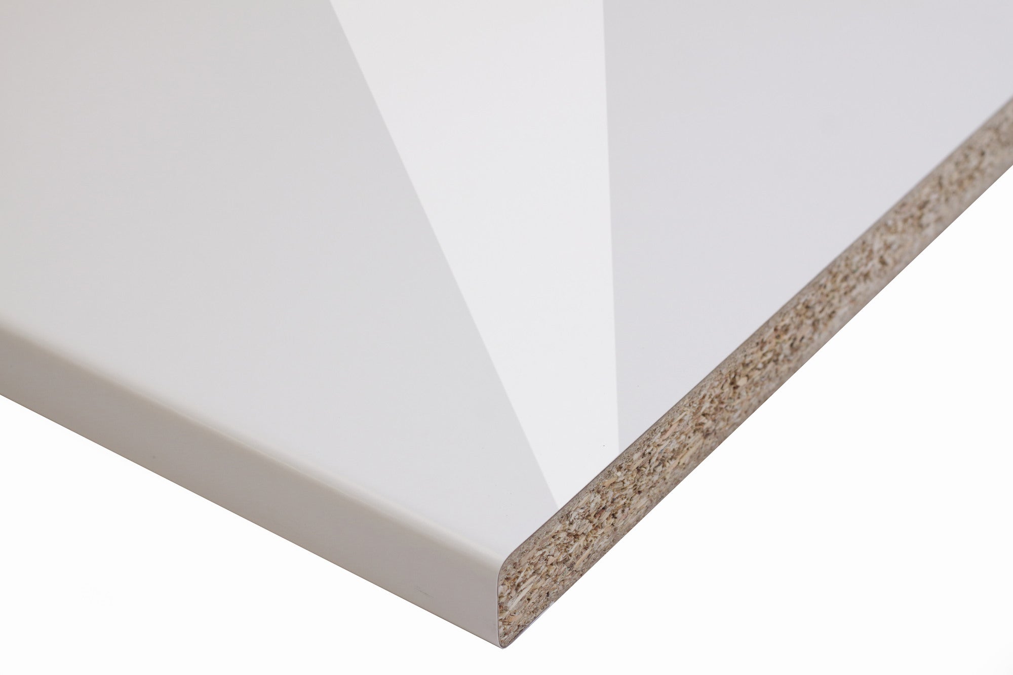Plan de travail stratifié blanc brillant L.2000 x P.630 x ép.29 mm Bricoman