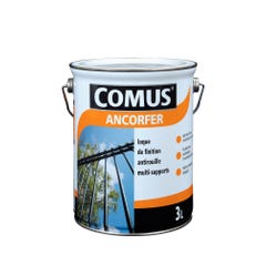 Peinture laque anticorrosion gris anthracite brillant 3 L Ancorfer - COMUS 0