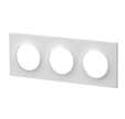Plaque triple blanc Odace Style - SCHNEIDER ELECTRIC