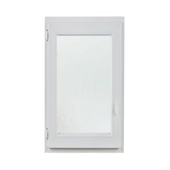 Fenêtre OF1 PVC H.95 x l.60 cm tirant gauche blanc 4