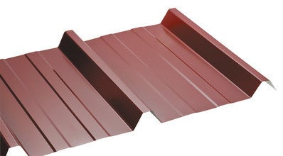 Tole Nervuree 1045 Laquee Rouge 63 100 300x105 Cm Bricoman