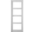 Bloc-porte à vitrer laqué blanc valentia poussant gauche H.204 x l.83 cm