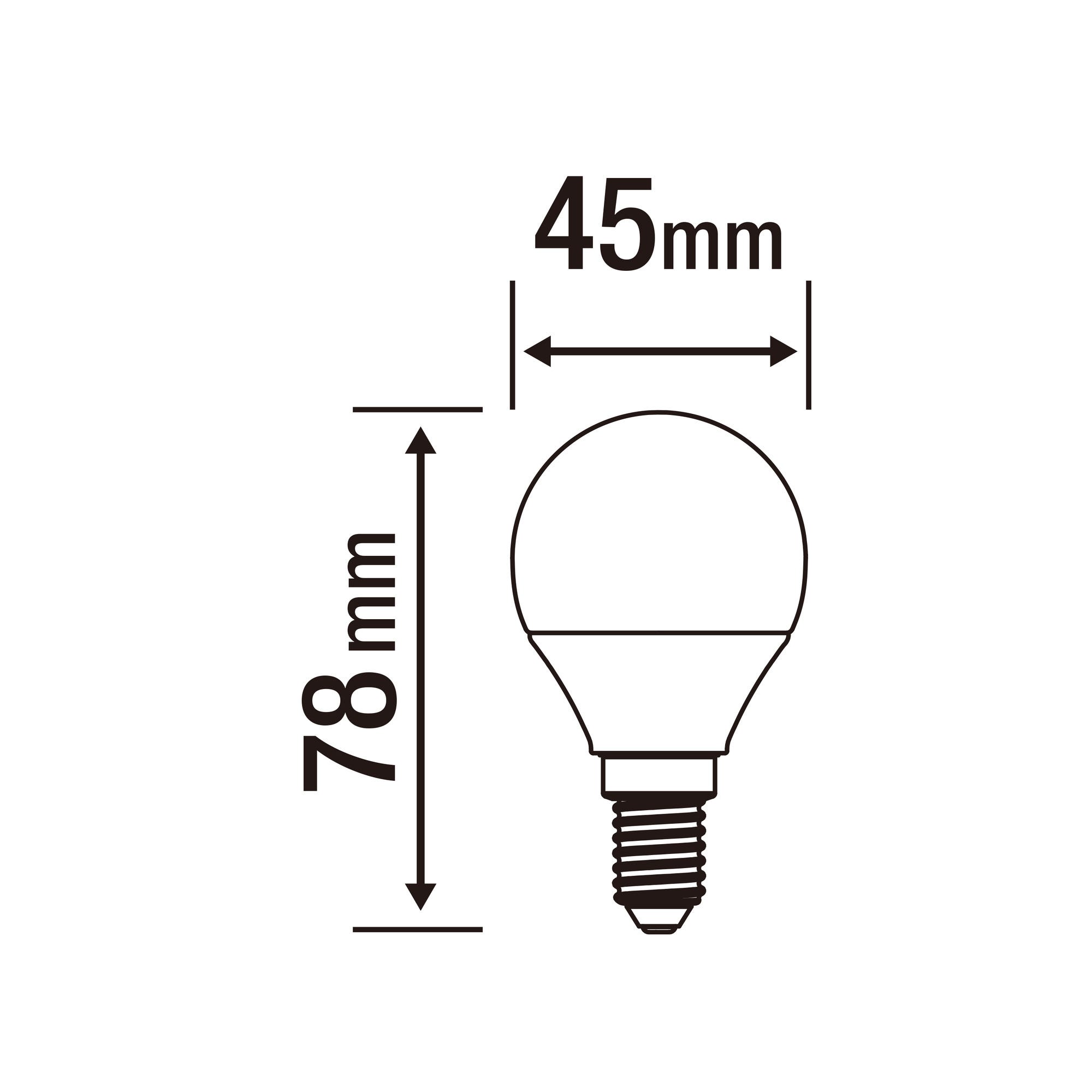 Ampoules LED E14 2700K lot de 6 - ZEIGER 1