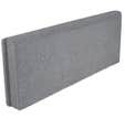 Bordurette lisse grise Ep.5 x H.20 x L.50 cm