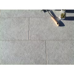 Carrelage sol extérieur effet pierre l.30 x L.60 cm - Amboise Gris 5