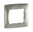 PLAQUE 1 POSTE HOMEA / CASUAL ACIER