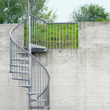 Escalier extérieur colimaçon Steel Zink Diam.140 cm 2