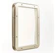 Hublot rectanguaire nickel mat pour porte 31 x 41 cm
