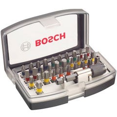 Set de 24 embouts de vissage courts Mini-X-Line Bosch - 2607019676