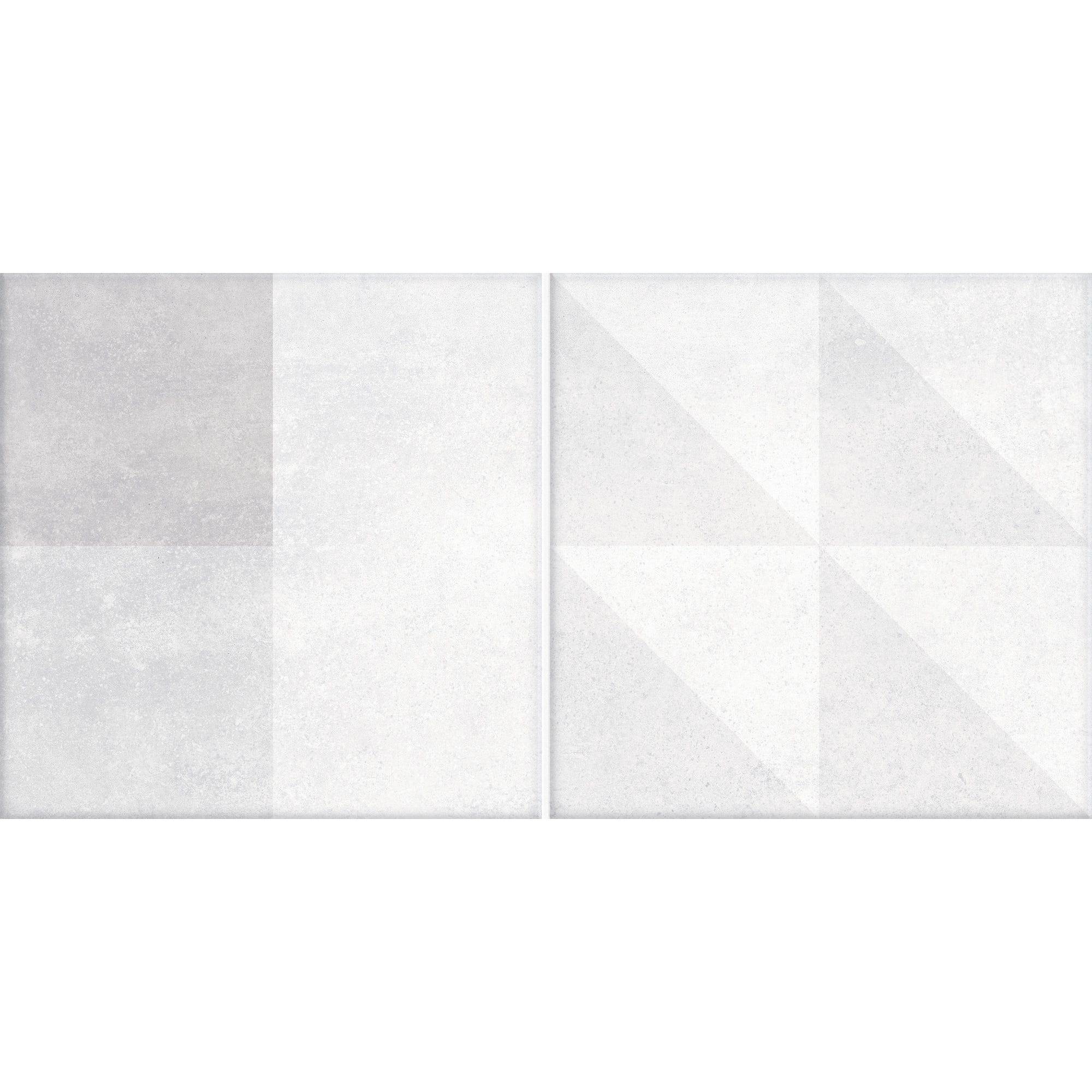 Faïence blanc relief l.25 x L.50 cm Otawa 1