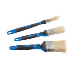 Pinceaux brosses plats et à rechampir pour peinture acrylique - KENSTON (lot de 3) 0