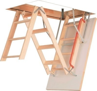 Escalier Escamotable Isole En Sapin Confort L 60 X H 120 Cm Bricoman